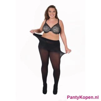 Plus Size 50 DENIER Curvy Super stretch Panty zwart